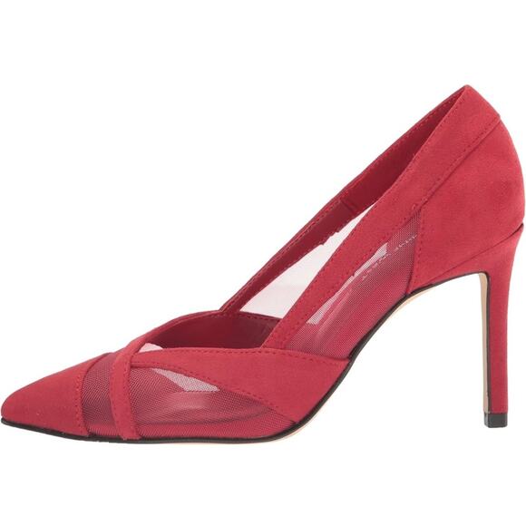 Nine West Evani NWOT Pointy Toe Faux Suede Heel Shoes with mesh detail. No Box - Picture 2 of 10